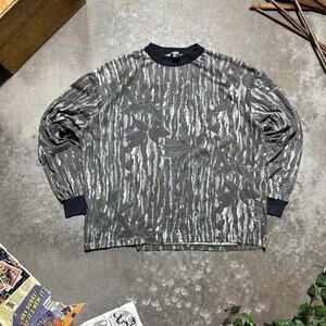 Vintage 90s Single Stitch Realtree Camo Long Sleeve Ringer Tee Mens XL Shirt